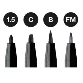 Filzstift Faber-Castell 167153 — Fasermaler, schwarz, Einzelstück