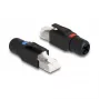 DeLOCK RJ45-Stecker Feldkonfektionierung Cat.6A Schwarz Gerader Steckverbinder