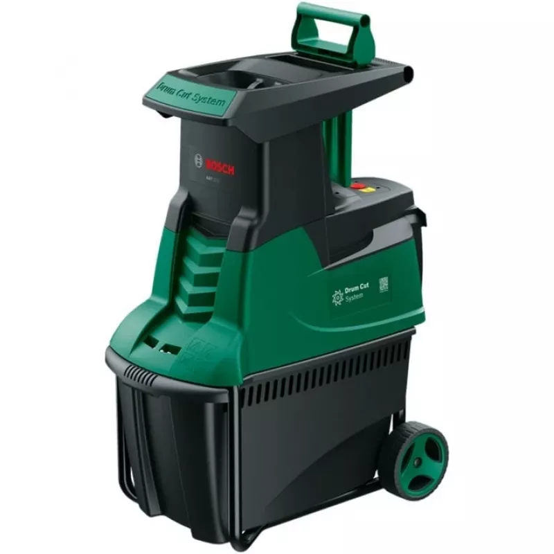 Leiser Häcksler AXT 22 D, Schneidwalze Grün/Schwarz, 2.200 Watt