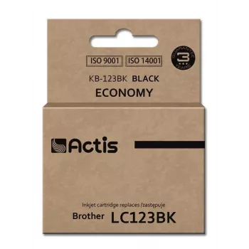Actis KB-123Bk Tinte (Ersatz für Brother LC123BK/LC121BK; Standard; 15 ml; schwarz)