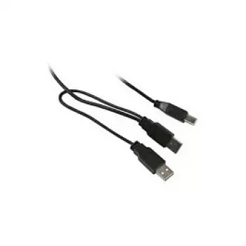 Synergy 21 S215325 – 1 m – USB-B – 2 x USB-A – USB 2.0 – Stecker/Stecker – Schwarz
