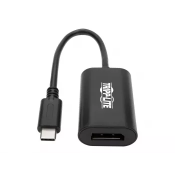 Tripp Eaton Tripp Lite Series USB-C auf DisplayPort Video Adapter Konverter 4K x 2K @ 60Hz, Schwarz, USB Typ C auf DP, USB-C, USB Typ-C 6 Zoll