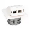 Digitus FTTH Glasfaser-Unterputz-Wandanschlussdose DN-93201 SC/LC-Adapter 86x30x86mm