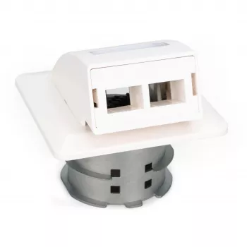 Digitus FTTH Glasfaser-Unterputz-Wandanschlussdose DN-93201 SC/LC-Adapter 86x30x86mm