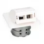 Digitus FTTH Glasfaser-Unterputz-Wandanschlussdose DN-93201 SC/LC-Adapter 86x30x86mm
