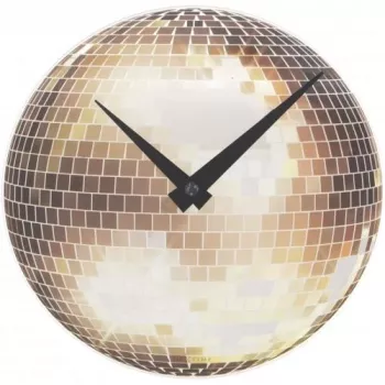 NeXtime Uhr 5172 Little Disco, Ø20 cm, Wand, Silber