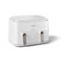 Philips 3000 series NA353/10 Fritteuse Doppelt 9 L Standgerät 2750 W Heißluftfritteuse Silber, Weiß