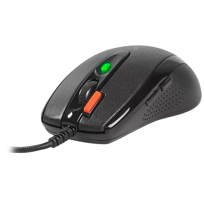 Gaming-Maus A4Tech X-7120 USB Typ-A beidhändig 2000 DPI, 3 ms, kabelgebunden, schwarz