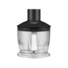 Hand-Stabmixer LAFE BRK-003A, 800 W, schwarz/silber, Edelstahlklinge, 0,6-L-Schüssel, 0,5-L-Krug
