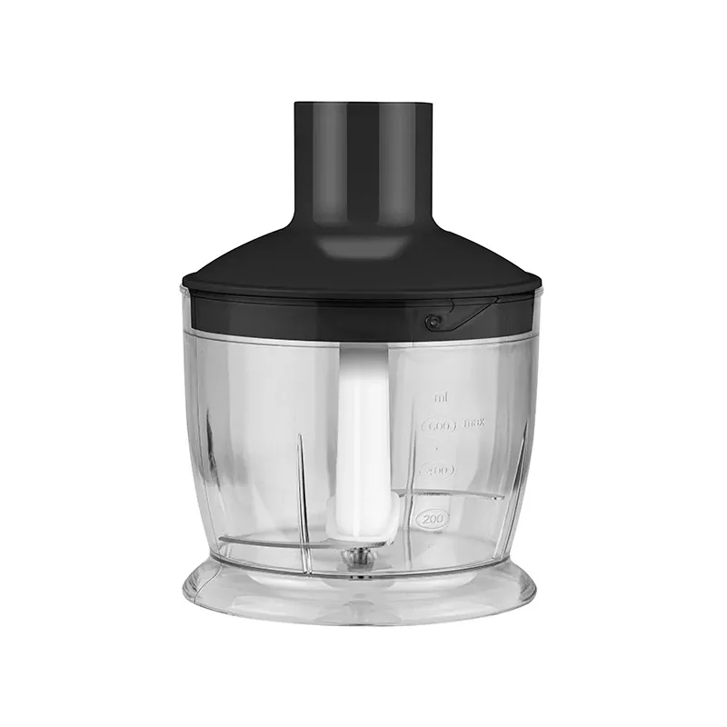 Hand-Stabmixer LAFE BRK-003A, 800 W, schwarz/silber, Edelstahlklinge, 0,6-L-Schüssel, 0,5-L-Krug