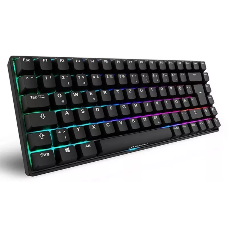 Mechanische Gaming-Tastatur Sharkoon Skiller SGK50S3 PBT Schwarz Gelb RGB