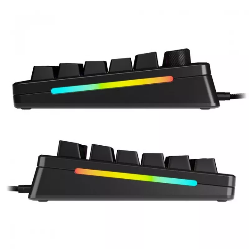 GLORIOUS GMMK 3 Pro – Mechanische 75%-Tastatur, vormontiert, ISO (DE), Fox-Switches, Schwarz
