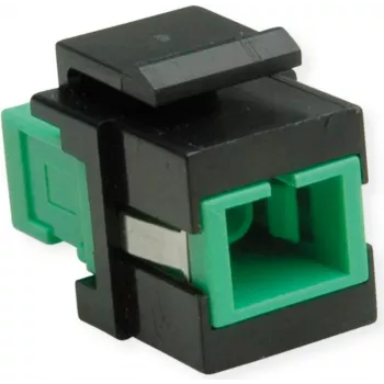ROLINE Glasfaser-Keystone SC/SC Simplex Singlemode OS2 APC - Single- oder Monomode-Faser
