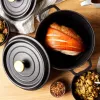 Gusseiserner Schmortopf Russell Hobbs 24 cm, schwarz