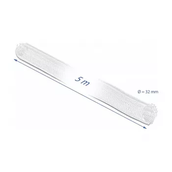 Geflechtschlauch DeLOCK 20818 5 m x 32 mm Weiß