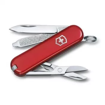 Multitool-Messer Victorinox 0.6223.G Rot Messer mit feststellbarer Klinge Drop-Point