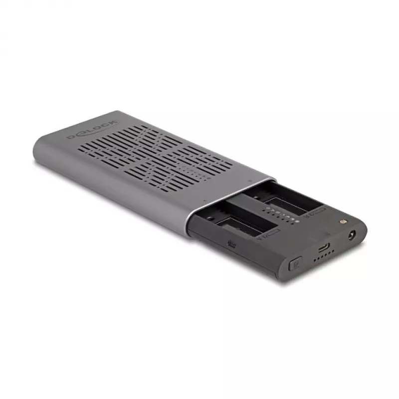SSD-Gehäuse DeLOCK 42027 Grau M.2 10 Gbit/s USB Typ-C