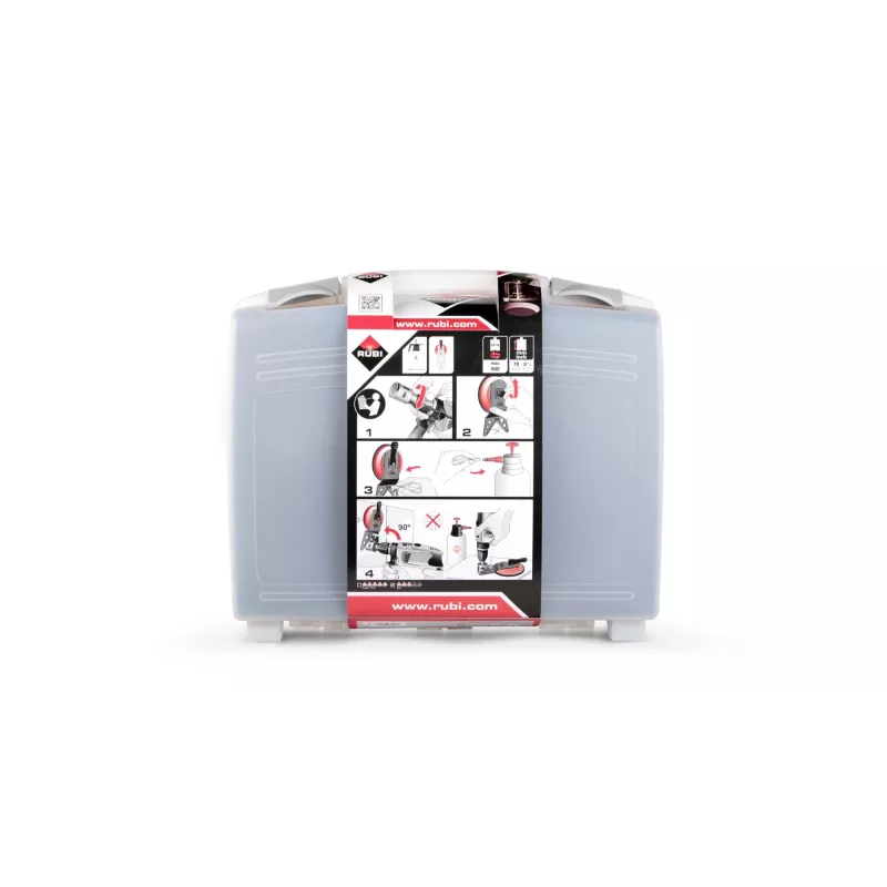 Bohrersatz RUBI Easy Gres Plus Kit — 7 Stück Diamantbohrer, 27 mm Länge, für Porzellan, mit Transportkoffer