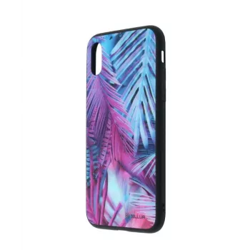 Schutzcoverglas mit Print Tellur für iPhone XS – gehärteter Displayschutz