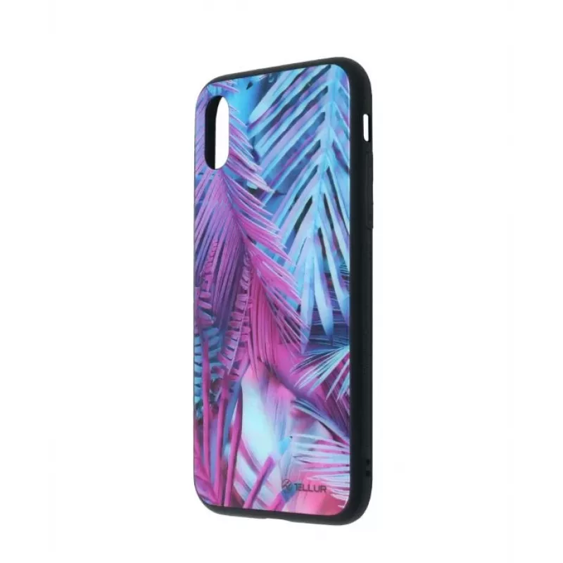 Schutzcoverglas mit Print Tellur für iPhone XS – gehärteter Displayschutz