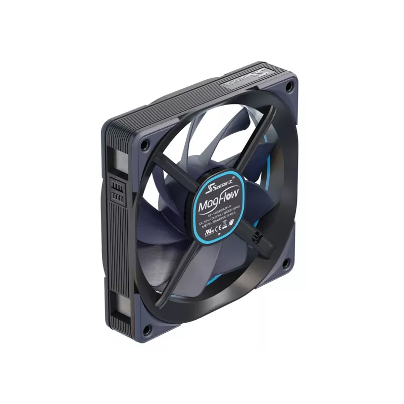 Seasonic MagFlow 1-Fan Kit Computergehäuse 12 cm Schwarz 1 Stück