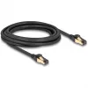 DeLOCK RJ45 Netzwerkkabel Cat.6A Stecker-Stecker S/FTP schwarz 3 m