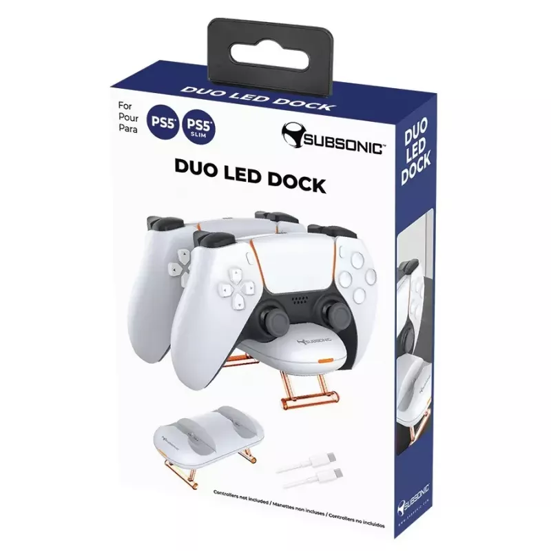 Ladestation SUBSONIC SA5632 für PS5 Dual-Ladung mit LED-Anzeigen