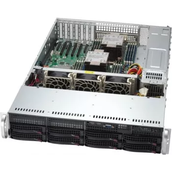 Supermicro SYS-621P-TRT Server-Barebone Intel C741 LGA 4677 (Socket E) Rack (2U) Silber (SYS-621P-TRT)