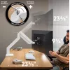 Monitorhalterung ONKRON G110-BG für 1 Display 15 kg, bis zu 106,7 cm (42 Zoll), VESA 75x75–100x100, Klemm-/Tüllenmontage, schwarz/grau