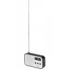 Tragbares Digitalradio Adler AD 1907 — UKW/MW, digitaler Tuner, Wecker, USB-C, 600 mAh Akku, LCD, 20 Senderspeicher, Teleskopantenne