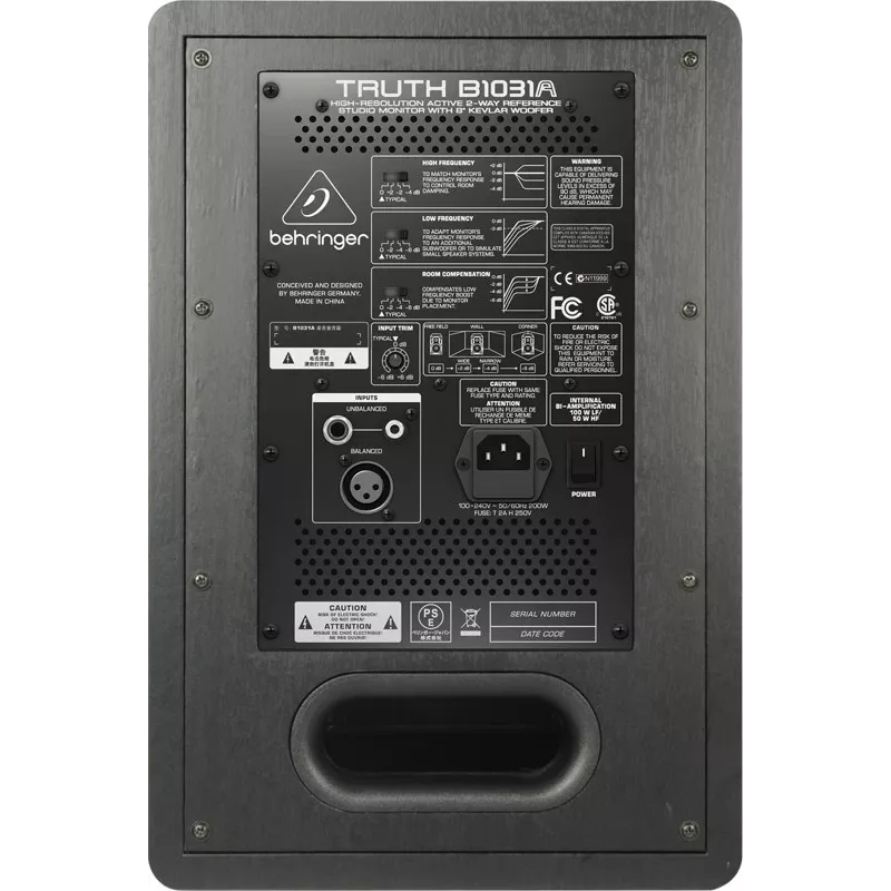 Behringer Truth B1031A 2-Wege Silber, Gelb Kabelgebunden 100 W