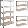 Metallregal Silber 150 x 75 x 35 cm