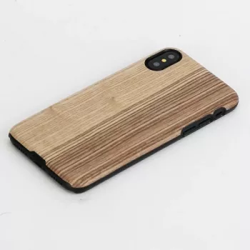 Smartphone-Hülle man and wood für iPhone X/XS – Vintage Olive Schwarz