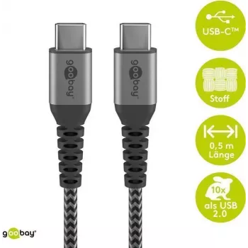 Goobay 49302 USB-Kabel Schwarz