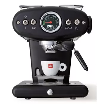 illy X1 Anniversary Machine für Kaffeepulver und E.S.E.-Pads (schwarz)