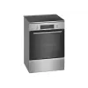 Bosch Herd HLS79Y351U Serie 6 Kochfeld Induktion, Backofen Elektro, Edelstahl, Breite 60 cm, Grillen, LCD, 63 L, Tiefe 60 cm
