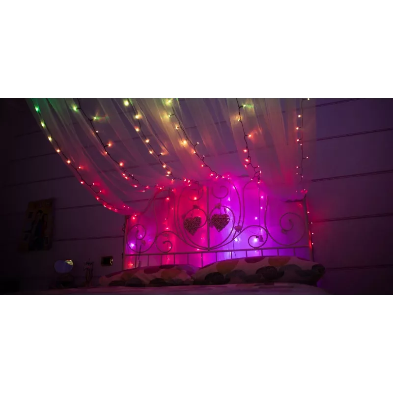 TWINKLY Strings 600 (TWS600STP-BEU) Intelligente Weihnachtsbaumlichter 600 LED RGB 48 m