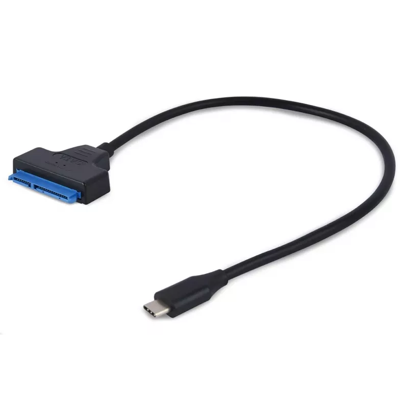 Gembird AUS3-03 USB-C-auf-2,5-Zoll-SATA-Laufwerksadapter, 0,2 m, Schwarz