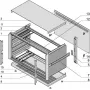 SCHROFF KomplettEnclosure, ungeschirmt - PROPAC PRO Enclosure.3HE 28TE 266T (24576001)