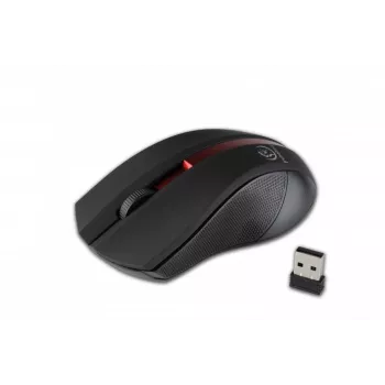 Kabellose optische Maus Rebeltec GALAXY schwarz/rot Schnittstelle