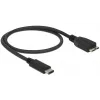 USB-Kabel DeLOCK 0,5 m USB3.1 C - MicroUSB3.1 B