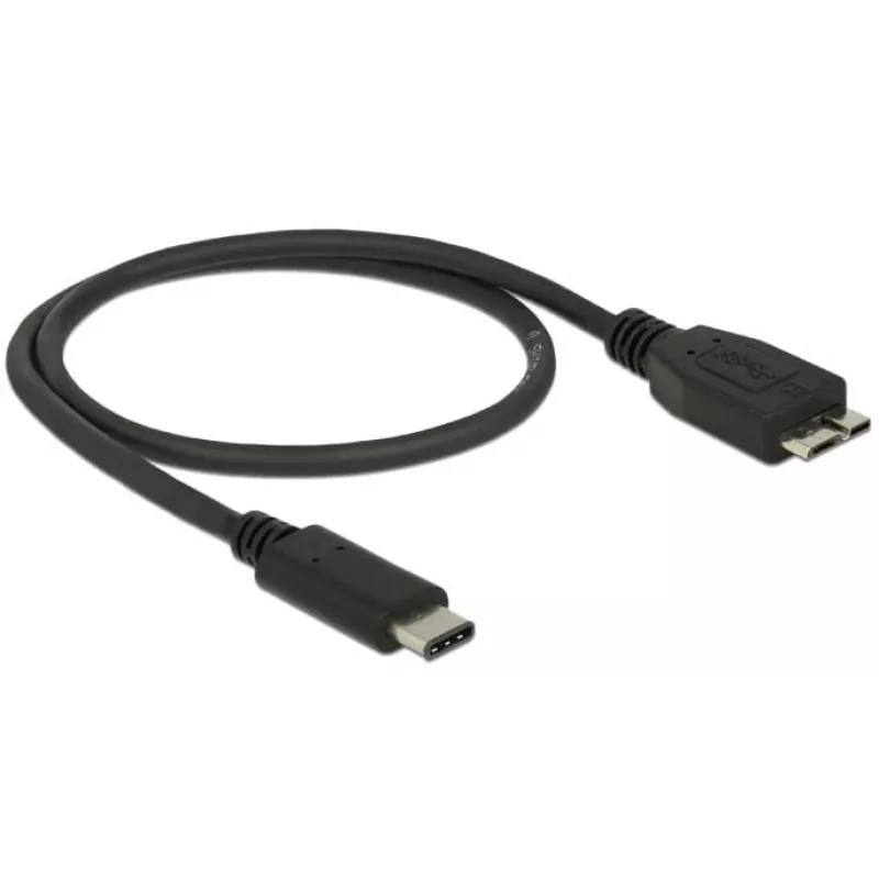 USB-Kabel DeLOCK 0,5 m USB3.1 C - MicroUSB3.1 B