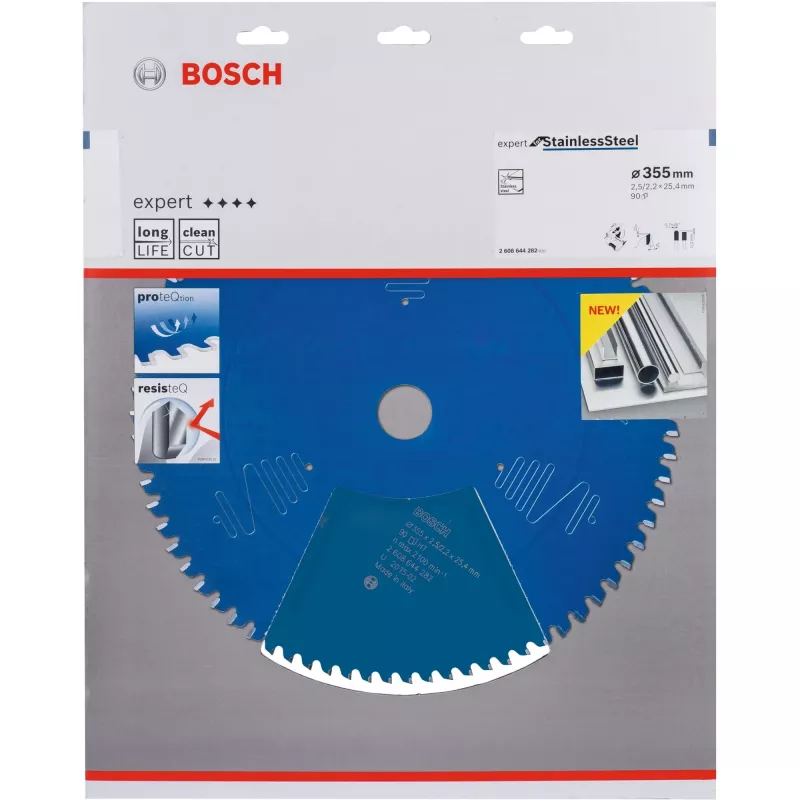Kreissägeblatt Expert für Edelstahl, Ø 355 mm, 90Z Bohrung 25,4 mm, für Kapp- & Gehrungssägen