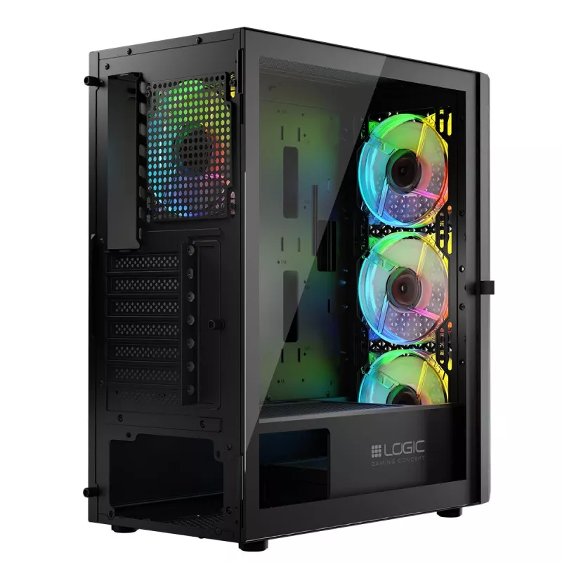 Logic ARAMIS ARGB MINIDI USB 3.0 Gehäuse Schwarz