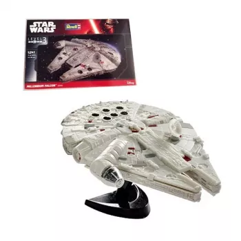 Revell 03600 Star Wars Millennium Falcon (Han Solo) Maßstab 1:241 Ungebauter/Unbemalter Plastikmodellbausatz Ohne Klebstoff, Farbe & Pinsel
