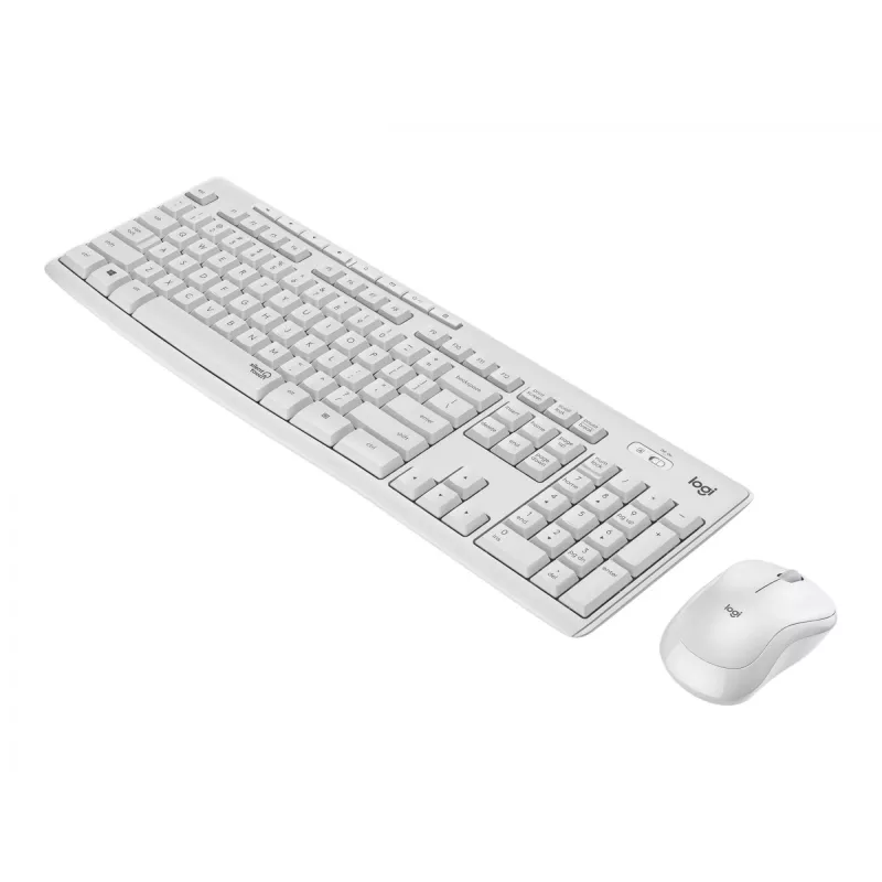 Logitech MK295 Silent - Tastatur-Maus-Set - Kabellos - 2,4 GHz - Italienisch - Cremeweiß