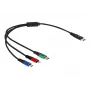 DeLOCK USB-Ladekabel 3-in-1 USB Type-C Lightning Micro USB 30 cm