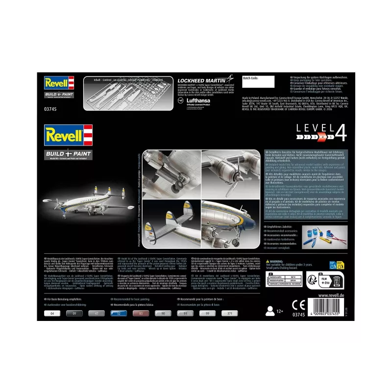 REVELL Lockheed L.1049G Super Constellation Lufthansa Kunststoffmodellbausatz