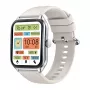Smartwatch Zeblaze GTS 4 — 1,94 Zoll (4,93 cm) AMOLED 466×466 px, Touchscreen, Wi‑Fi, Metallgehäuse, Silikonarmband (Weiß)
