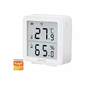 LogiLink SC0116 Hygrometer Psychrometer Innen Elektronisch Weiß Digital